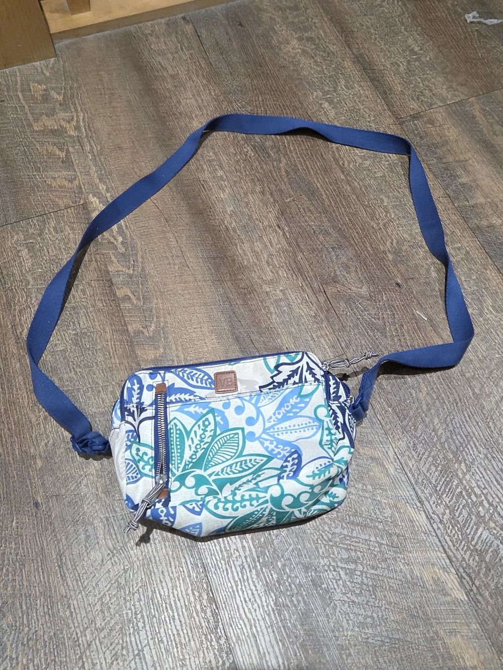 Blue Green Floral Crossbody Bag Vera Bradley